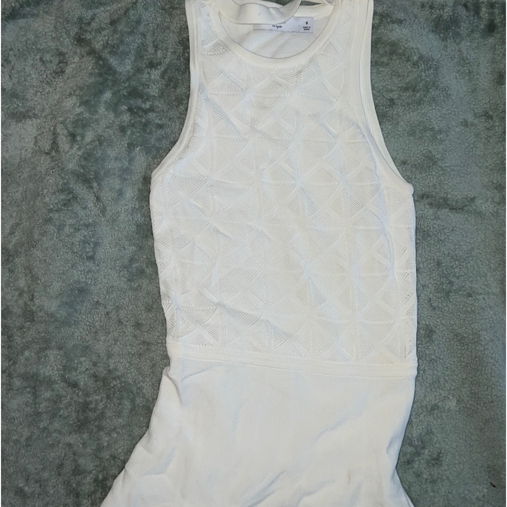 White racerback dress